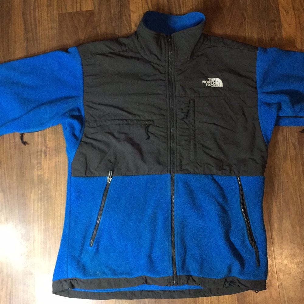 Blue and grey north face Size m
